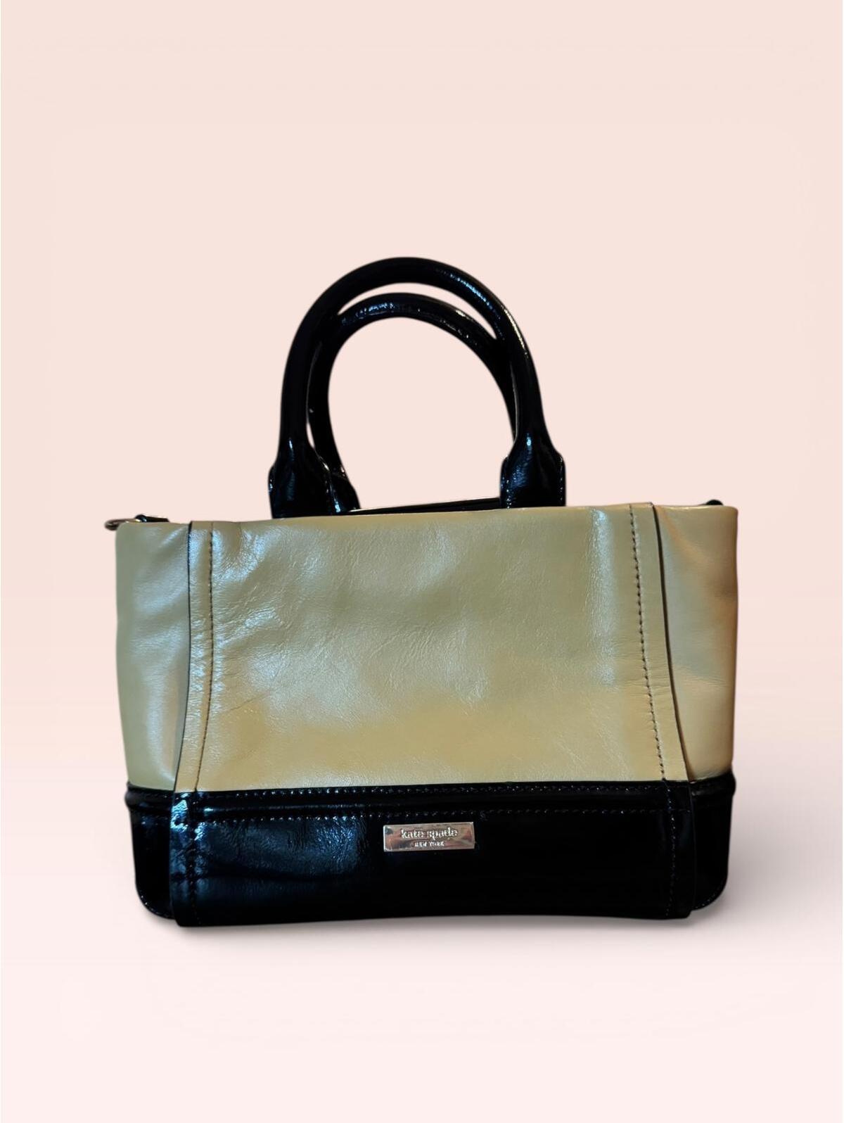 Kate Spade New York Leather Satchel Handbag Two-Tone